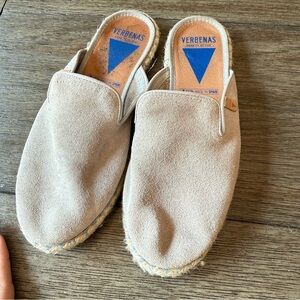 Verbenas leather sock mules
